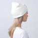 Шапка біні жіноча бавовна молочна SHANE 252-967, фото 4