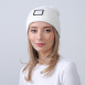 Шапка біні жіноча бавовна молочна SHANE 252-967, фото 3