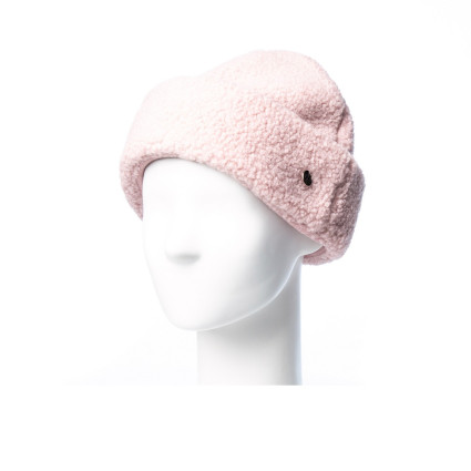 Шапка кубанка жіноча штучне хутро каракуль рожева CASSIE 255-050