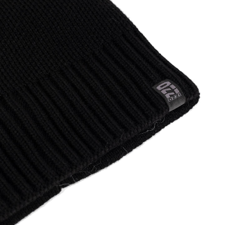 Шапка кулір чоловіча вовна з акрилом чорна DUC 255-500, фото 4