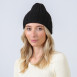 Шапка біні жіноча вовна з акрилом чорна CLARK 255-517, фото 3
