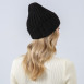 Шапка біні жіноча вовна з акрилом чорна CLARK 255-517, фото 4
