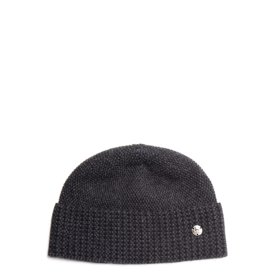 Шапка по голове мужская шерсть черно-серая CALDER 256-088, фото 1