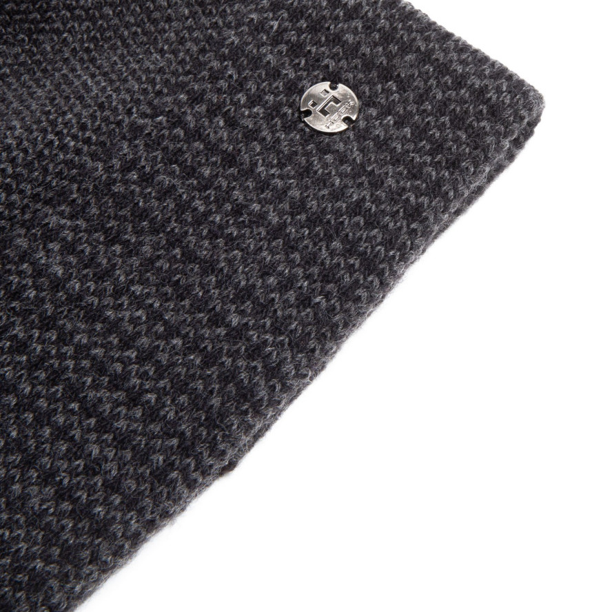Шапка по голове мужская шерсть черно-серая CALDER 256-088, фото 2