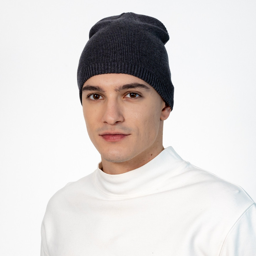 Шапка біні чоловіча бавовна сіра CLOVIS 258-068, фото 3