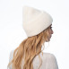 Шапка біні жіноча віскоза з ангорою біла VINCENT 259-270, фото 4