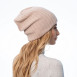 Шапка ковпак жіноча вовна бежева LIORA 259-478, фото 4
