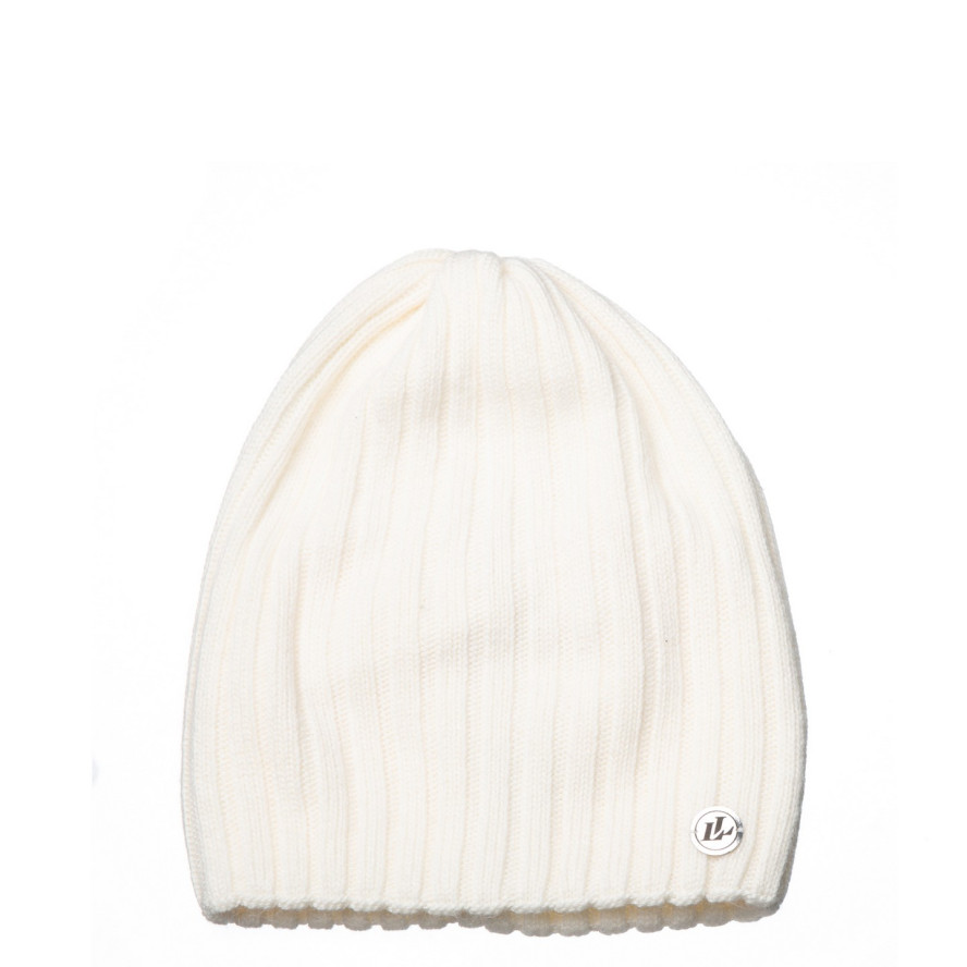 Шапка ковпак жіноча вовна біла LIORA 259-492, фото 1