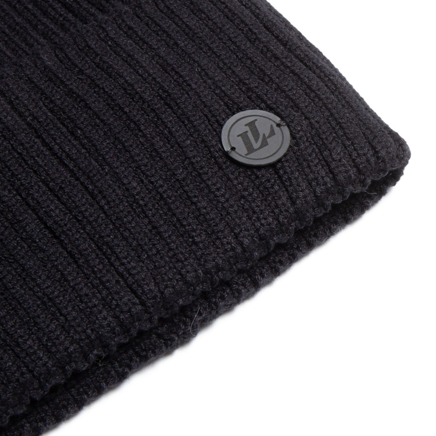 Шапка по голові чоловіча віскоза чорна NICKY 259-508, фото 2