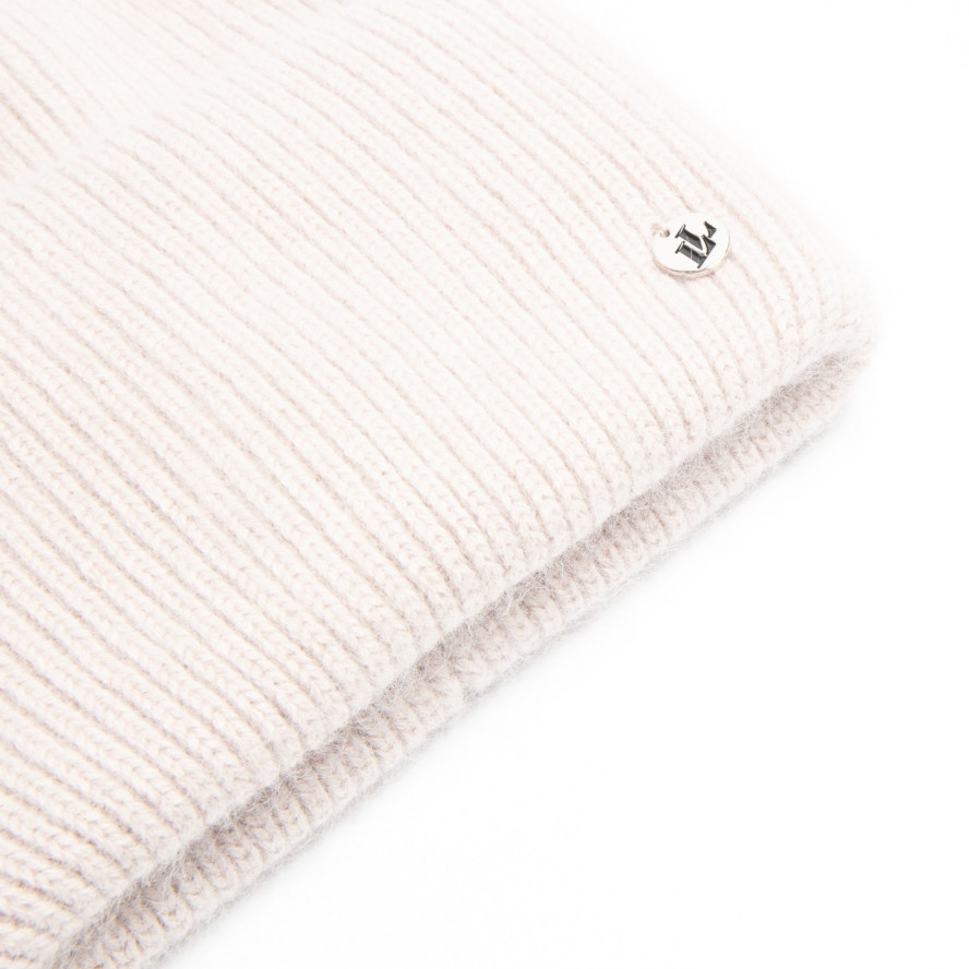 Шапка біні жіноча ангора бежева OLIVIA 261-228, фото 2