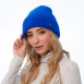 Шапка біні жіноча ангора блакитна LORETTE 261-372, фото 3