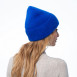 Шапка біні жіноча ангора блакитна LORETTE 261-372, фото 4