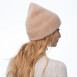 Шапка біні жіноча ангора бежева LORETTE 261-396, фото 4