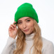 Шапка біні жіноча ангора зелена LORETTE 261-426, фото 3