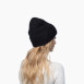 Шапка біні жіноча ангора чорна LORETTE 261-464, фото 4