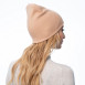 Шапка біні жіноча віскоза бежева NOELLA 261-495, фото 4
