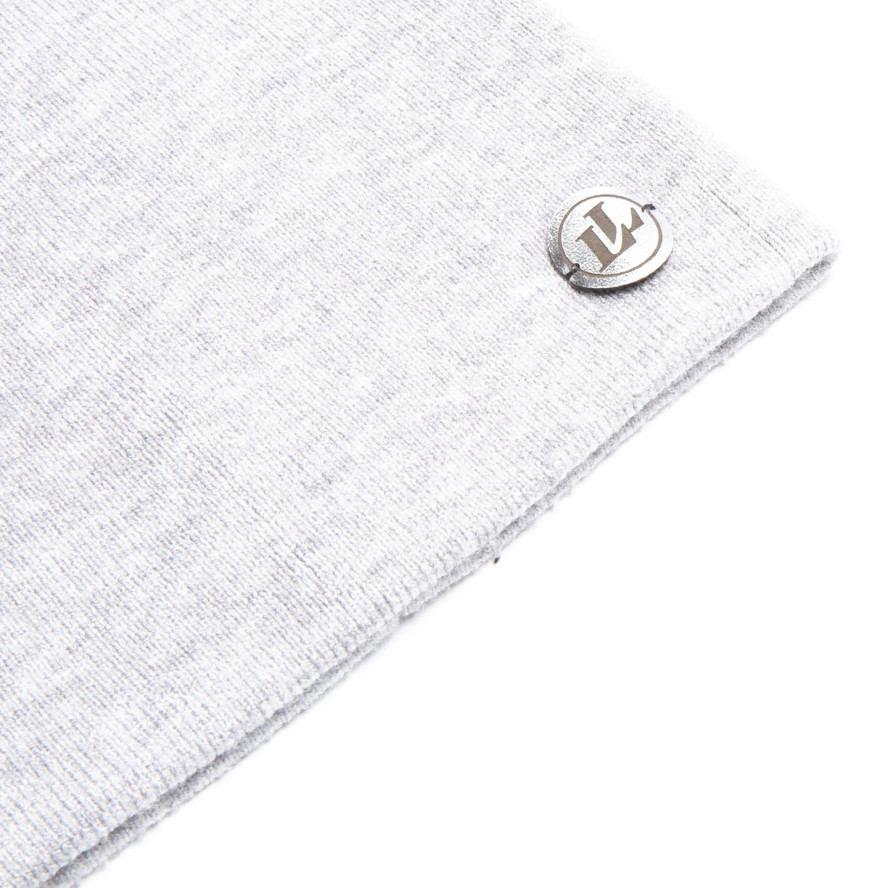 Шапка біні жіноча віскоза сіра NOELLA 261-662, фото 2