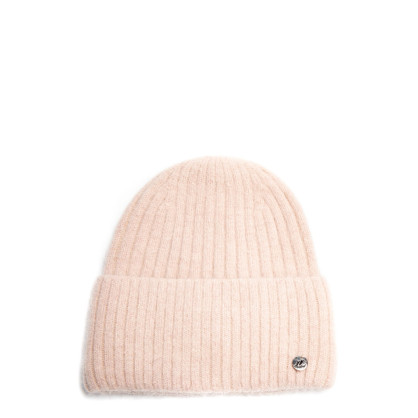 Шапка бини женская ангора бежевая MAYVA 263-666 Шапка бини женская ангора бежевая MAYVA 263-666