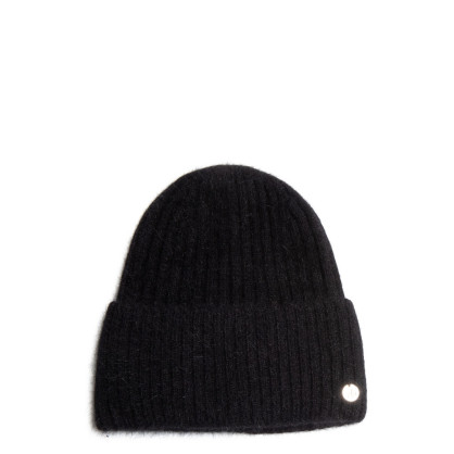 Шапка біні жіноча ангора чорна MAYVA 263-680 Шапка біні жіноча ангора чорна MAYVA 263-680
