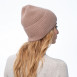 Шапка біні жіноча вовна бежева MAELYS 264-458, фото 4