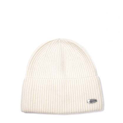 Шапка біні жіноча вовна біла MAELYS 264-496