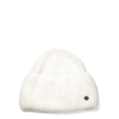 Шапка біні жіноча ангора молочна JOSIE 266-926