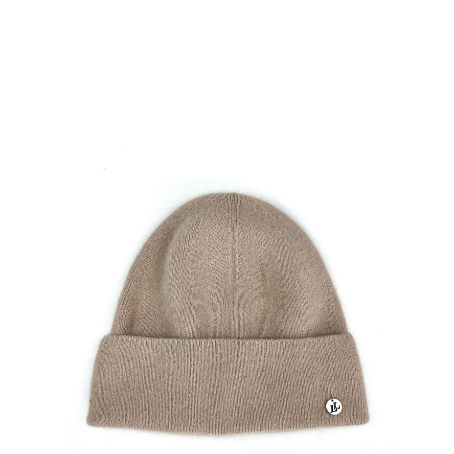 Шапка біні жіноча ангора бежева JUNE 268-029, фото 1