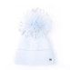Шапка з помпоном жіноча ангора блакитна АРМЕЛЬ 288-096, фото 1