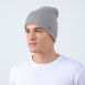 Шапка біні чоловіча бавовна сіра ТІММІ 291-133, фото 3