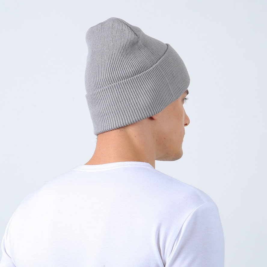 Шапка біні чоловіча бавовна сіра ТІММІ 291-133, фото 4