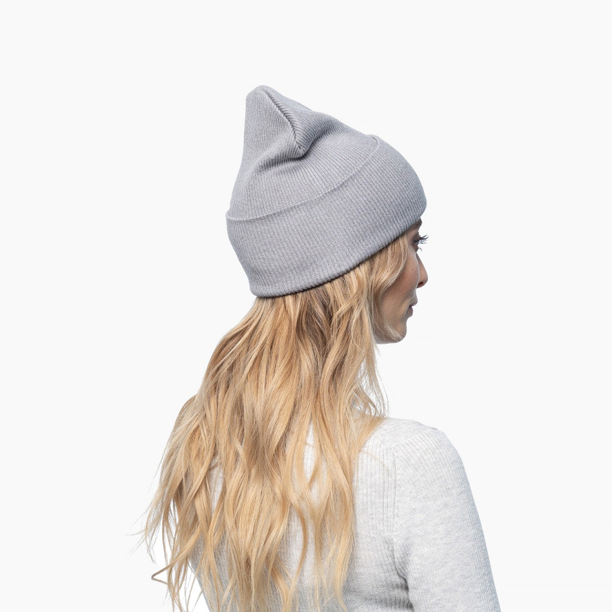 Шапка біні жіноча бавовна сіра ТІММІ 291-133, фото 4