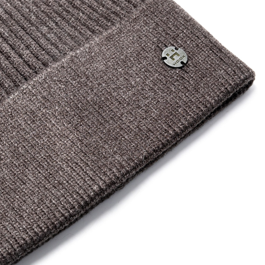 Шапка біні чоловіча бавовна сіра АНРІ 330-344, фото 2