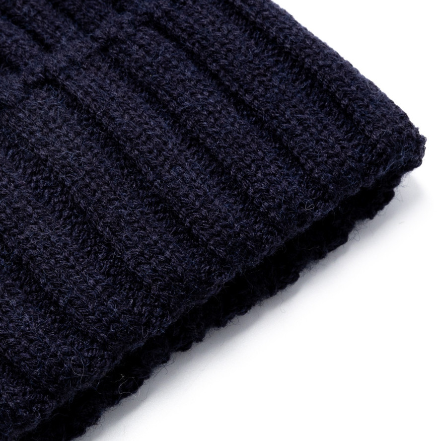 Шапка біні жіноча вовна з акрилом синя CLARK 330-535, фото 2