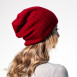 Шапка ковпак жіноча вовна червона LIORA 542-044, фото 4