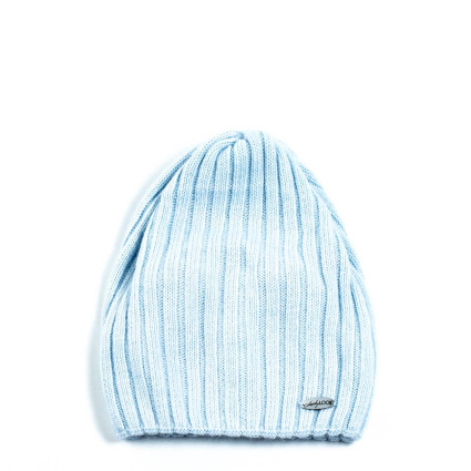 Шапка колпак мужская шерсть голубая LIORA 542-051