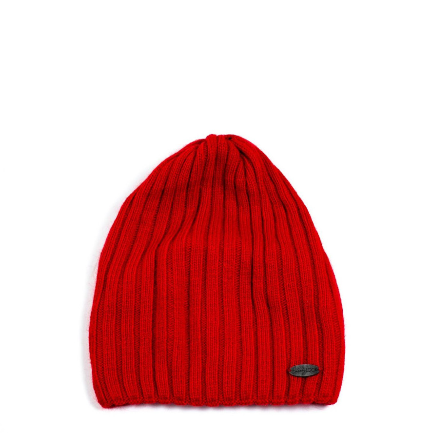 Шапка ковпак жіноча вовна червона LIORA 542-068, фото 1