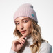 Шапка біні жіноча вовна рожева ЯРЕМА 542-198, фото 3