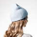 Шапка біні жіноча вовна блакитна ЯРЕМА 542-204, фото 4