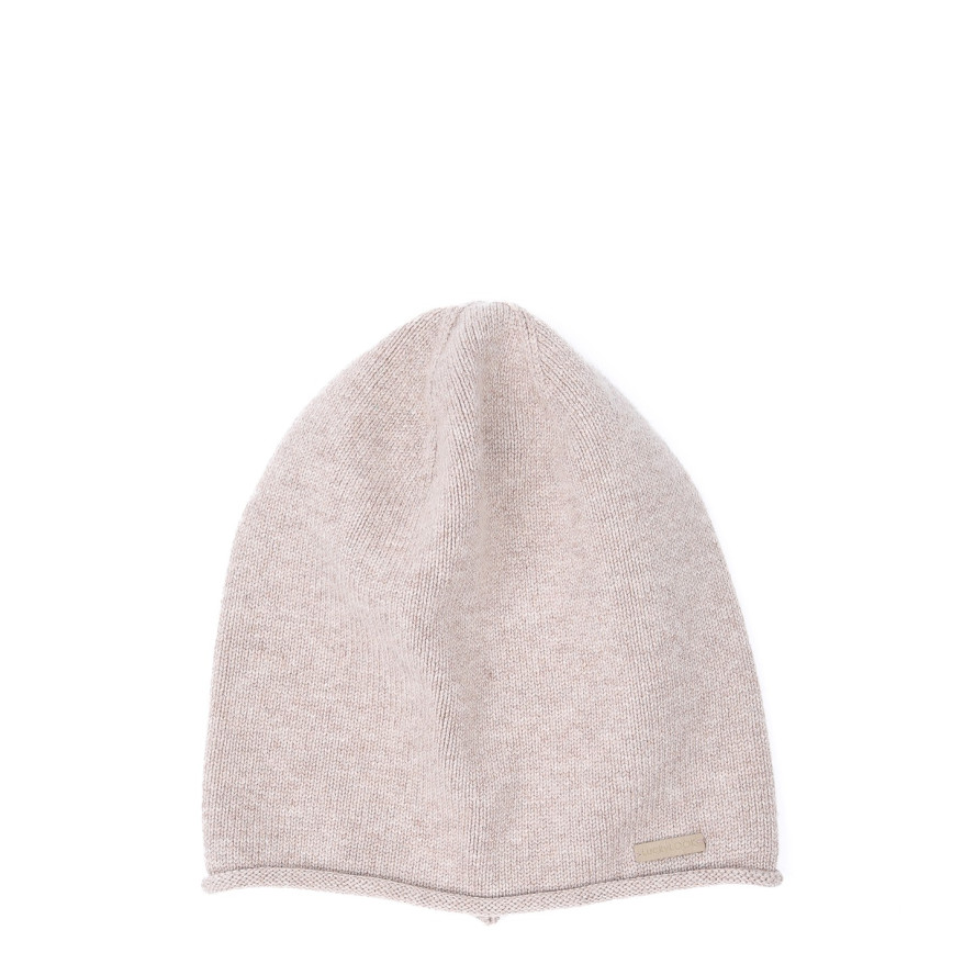 Шапка біні жіноча вовна бежева АЛІМ 564-435, фото 1