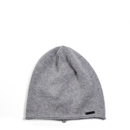 Шапка бини мужская шерсть серая АЛИМ 564-442