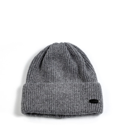 Шапка біні жіноча вовна сіра ІЛАРІЯ 564-596