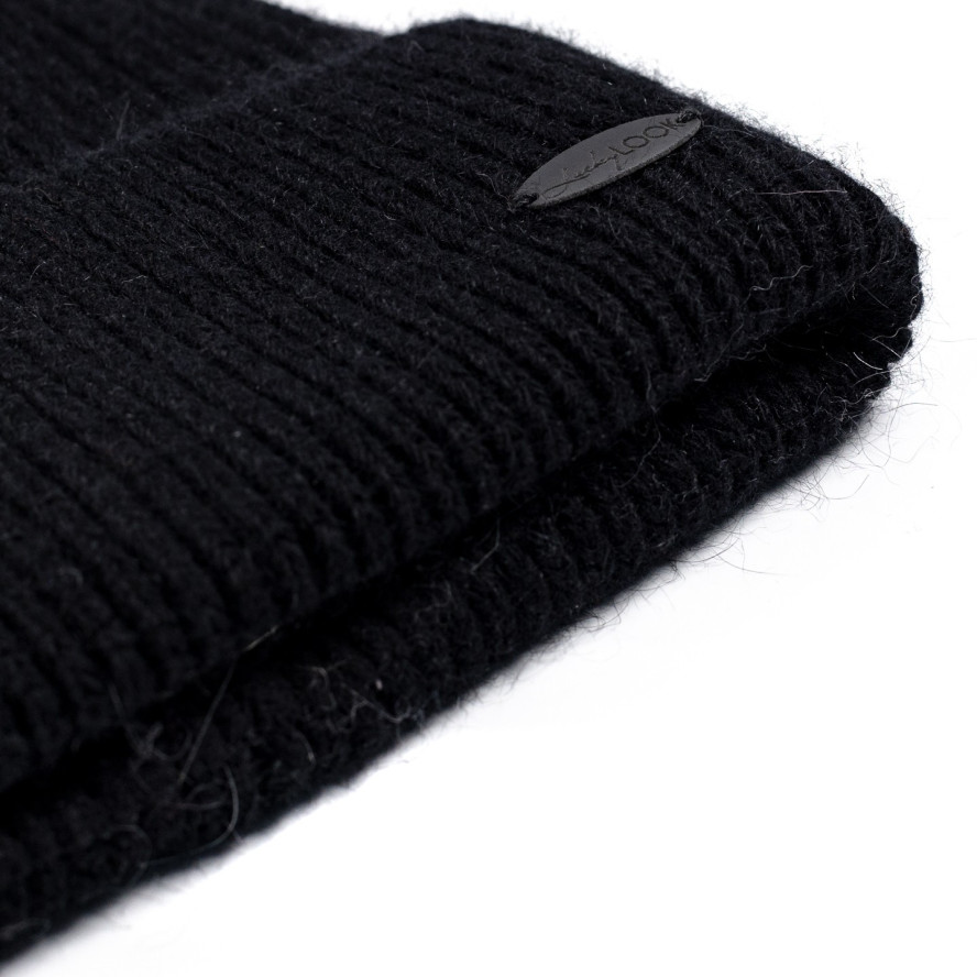 Шапка біні жіноча вовна чорна ІЛАРІЯ 564-602, фото 2