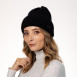 Шапка біні жіноча вовна чорна ІЛАРІЯ 564-602, фото 3