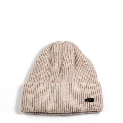 Шапка біні жіноча вовна бежева ІЛАРІЯ 564-626 Шапка біні жіноча вовна бежева ІЛАРІЯ 564-626