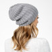 Шапка бини женская шерсть серая КАМИЛЬ 565-661, фото 4