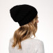 Шапка біні жіноча вовна чорна КАМІЛЬ 565-654, фото 4