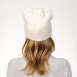 Шапка по голові з вушками жіноча ангора молочна ЛІДІЯ 565-746, фото 4