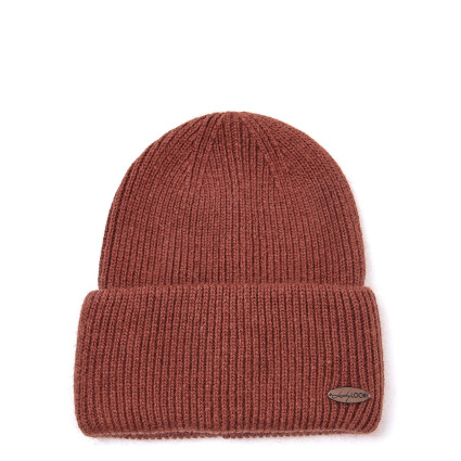 Шапка бини женская шерсть коричневая GEORGE 567-085