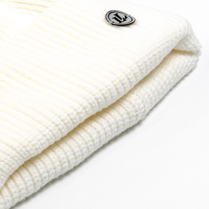 Шапка по голові жіноча віскоза біла СТИМ 570-450, фото 2