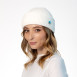 Шапка по голові жіноча віскоза біла СТИМ 570-450, фото 3